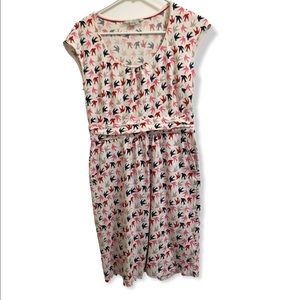 Boden Multicolored Casual Midi Sundress with Flutter Cap Sleeves